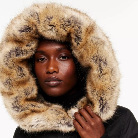 ARITZIA  ST. MORITZ Parka Goose-down parka Black XXS NWT Originally $398 - Picture 4 of 5